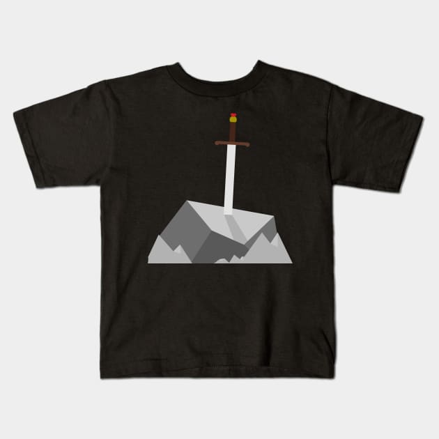 Sword in the Stone Kids T-Shirt by ArtbyCorey